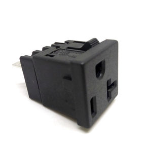 panel-mounted electrical socket / built-in