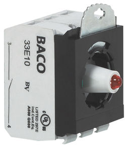 screw connection terminal block / plug-in / with LED / finger-safe