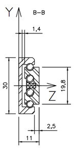 guide rail / stainless steel / ball