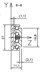 guide rail / steel / ball