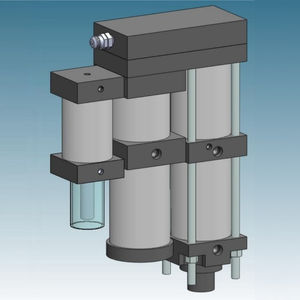 pneumatic cylinder / hydraulic / double-acting / magnetic piston