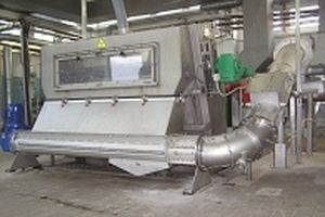 screw screener / for liquids / drainage / self-cleaning