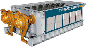 double-shaft shredder / solid & bulk waste / metal