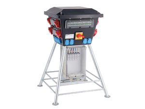 equipped electrical enclosure / rubber / floor-mounted / with electrical socket