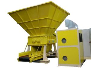 double-shaft shredder / for waste