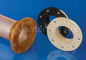 pipe flange / for hoses / plastic / through-hole
