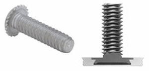 threaded stud / steel / crimp-on / concealed-head