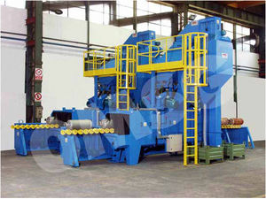 roller shot blasting machine / for tubes / automatic