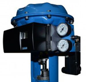pneumatic valve actuator / linear / worm gear / double-acting