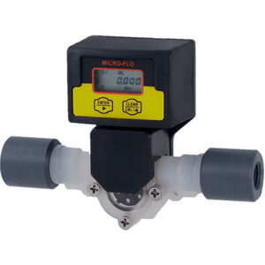 impeller flow meter / for water / panel-mount / digital