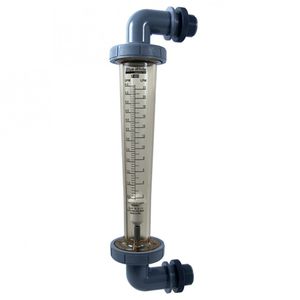 variable-area flow meter / for air / for liquids / vertical