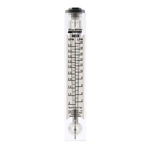 variable-area flow meter / for air / for liquids / vertical