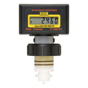 impeller flow meter / for water / with battery / digital