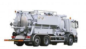 sewer cleaner truck / vacuum-loader / triple axle