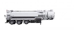 3-axle trailer / for tanks / semi-tanker / heavy-duty