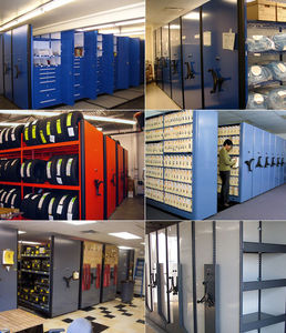 office shelving / for medium loads / document / mobile