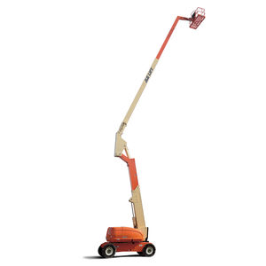 wheeled articulated boom lift / for construction / diesel / battery-powered