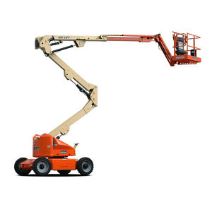 wheeled articulated boom lift / for construction / outdoor / electric