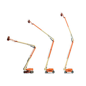 wheeled articulated boom lift / for construction / outdoor / diesel