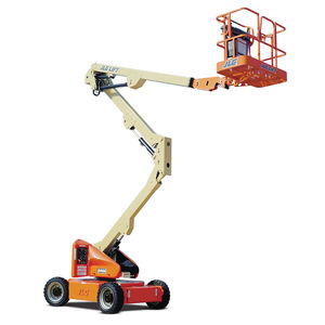 wheeled articulated boom lift / for construction / outdoor / electric