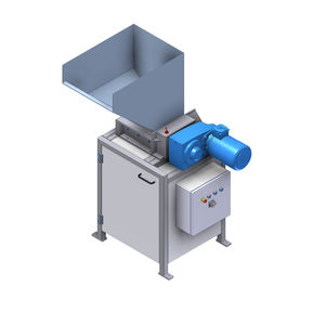 double-shaft shredder / solid & bulk waste / metal / compact