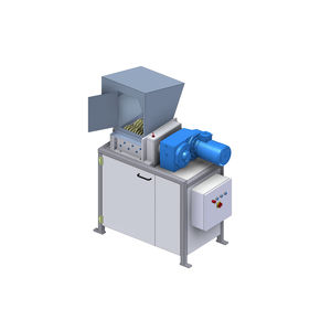 double-shaft shredder / solid & bulk waste / metal / compact