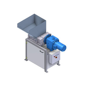 double-shaft shredder / solid & bulk waste / metal / compact
