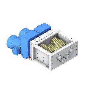 four-shaft shredder / solid & bulk waste / compact