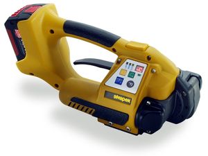 battery-powered strapping tool / for plastic straps