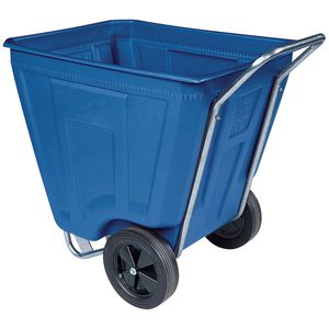 galvanized steel waste container / for bulky waste / 2-wheel
