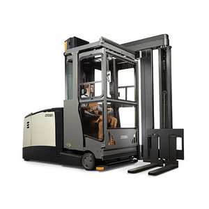 electric forklift / ride-on / for warehouses / for very narrow aisles