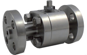 floating ball valve / lever / petroleum / flange