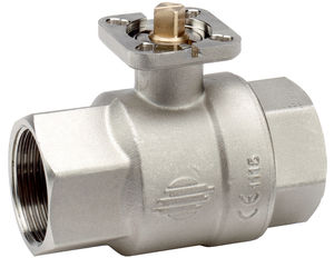 ball valve / for water / brass / 2-way