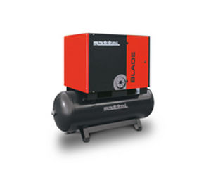 air compressor / rotary vane / stationary / lubricated