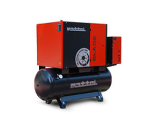 air compressor / rotary vane / stationary / lubricated