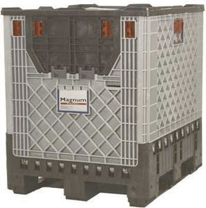 plastic crate / protection / reusable / folding