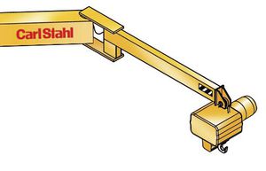 pillar jib crane / wall-mounted / electric