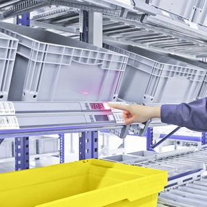 pick-to-light order-picking system / put to light