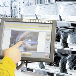 pick-to-light order-picking system