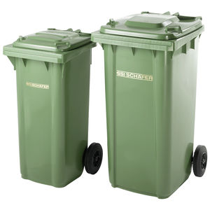HDPE waste container / for household waste / 2-wheel