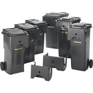 plastic waste container / for urban waste / 2-wheel