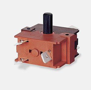 rotary switch / single-pole / electromechanical / splash-resistant