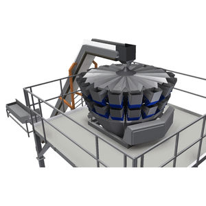 multihead weighing machine / with vibratory feeder / for the food industry
