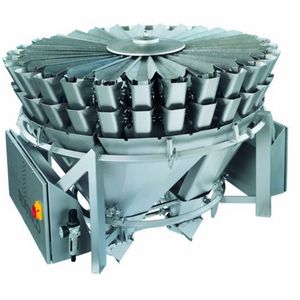 multihead weighing machine / with vibratory feeder / for the food industry / high-capacity
