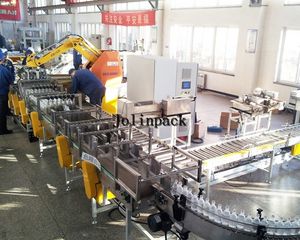 low level infeed palletizer / automatic / bottle