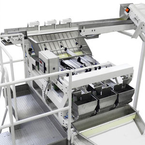 linear weighing machine / with vibratory feeder / for bulk materials