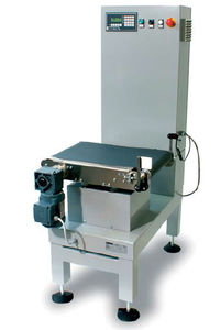 sack checkweigher / cardboard box / with belt conveyor