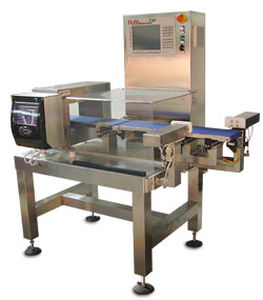 packaging machine checkweigher / with belt conveyor / compact / with metal detector