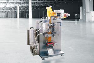 vertical bagging machine / VFFS / for the food industry / with volumetric feeder