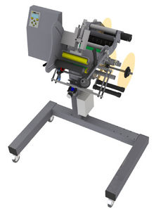in-line labeler / semi-automatic / top / for self-adhesive labels